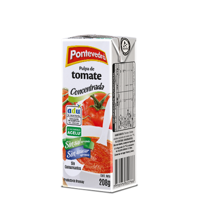 Pulpa de Tomate Concentrada sin sal, sin azúcar agregada