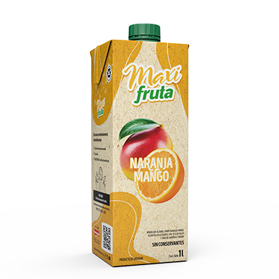 Bebida sin alcohol sabor Naranja Mango